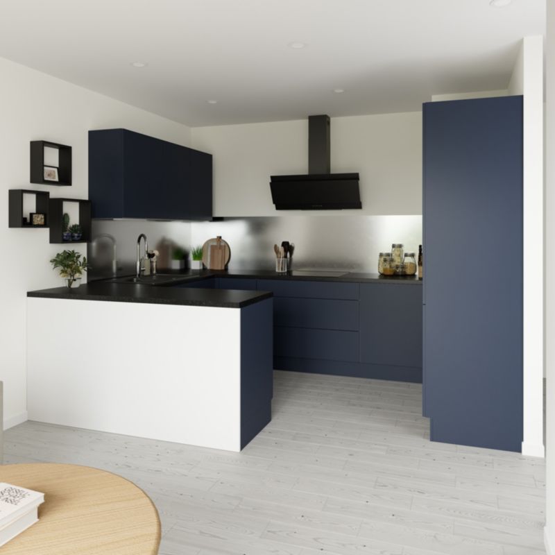 Front kuchenny do słupka GoodHome Stevia 60 cm 70/30 blue mat