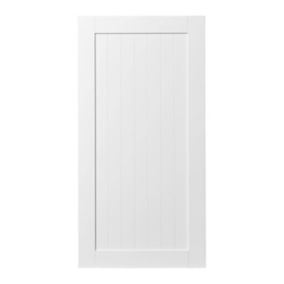 Front kuchenny do słupka wysoki GoodHome Alpinia 60 cm 50/50 biały mat