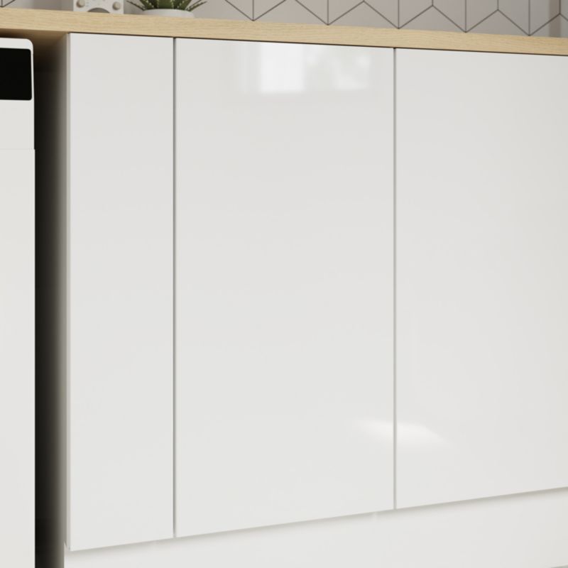 Front kuchenny do szafki dolnej GoodHome Stevia pełny 40 cm biały połysk