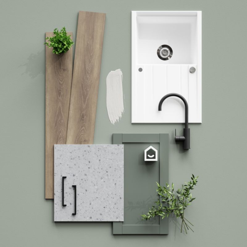 Front kuchenny do szafki GoodHome Ashmead 15 cm zielony