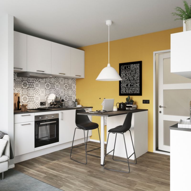 Front kuchenny do szafki GoodHome Balsamita pełny 40 cm biały mat