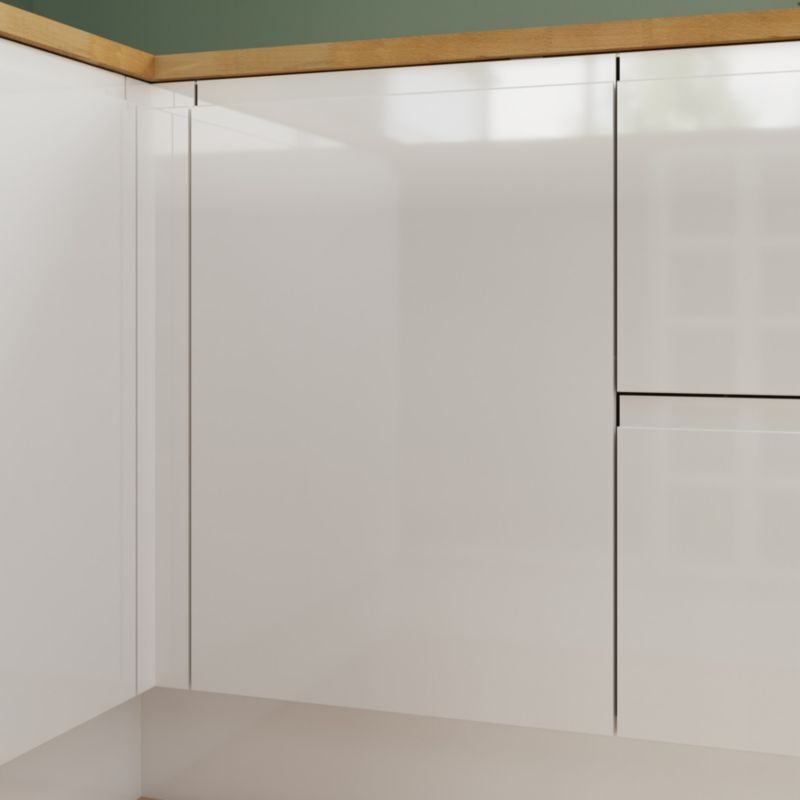 Front kuchenny do szafki GoodHome Garcinia pełny 50 cm biały połysk
