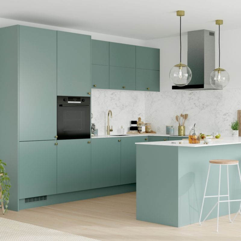 Front kuchenny do szafki GoodHome Stevia pełny 60 cm zielony mat