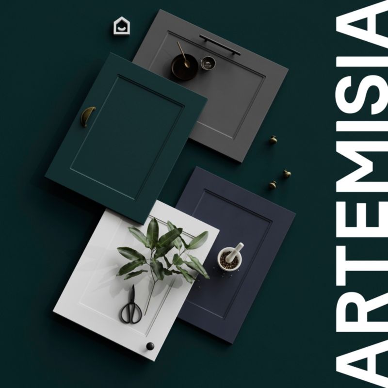Front kuchenny do szafki poziomej / z szufladą GoodHome Artemisia Innovo 30 cm midnight blue