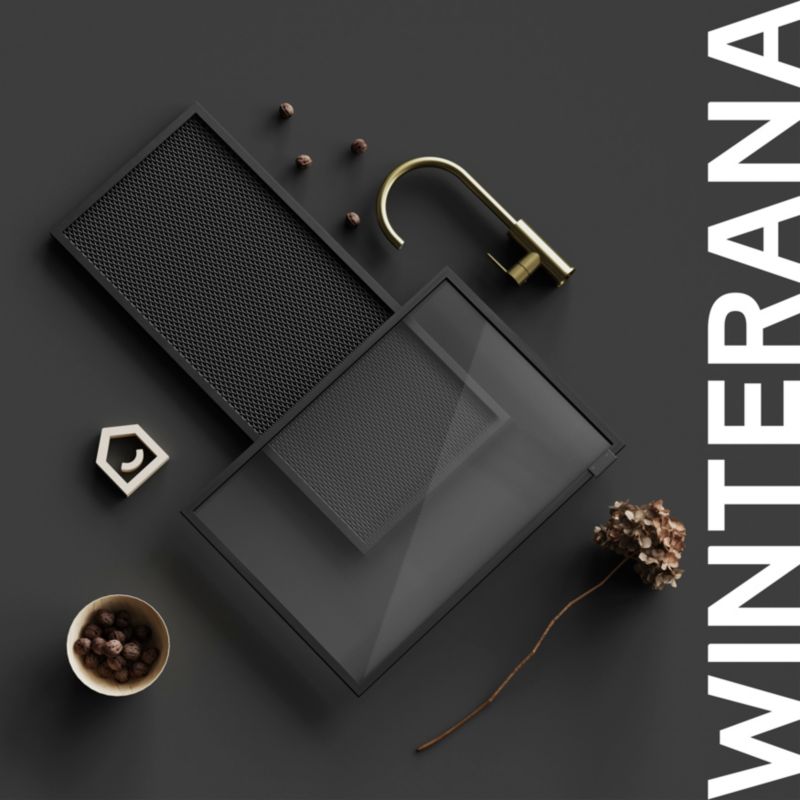 Front kuchenny do szafki wiszącej GoodHome Winterana aluminiowy z siatką 50 x 71,5 cm