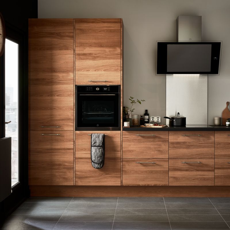 Front kuchenny do szafki wiszącej wysokiej GoodHome Chia 25 cm struktura drewna