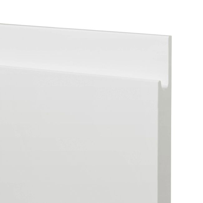Front kuchenny do szafki wiszącej wysokiej GoodHome Garcinia 50 cm biały połysk