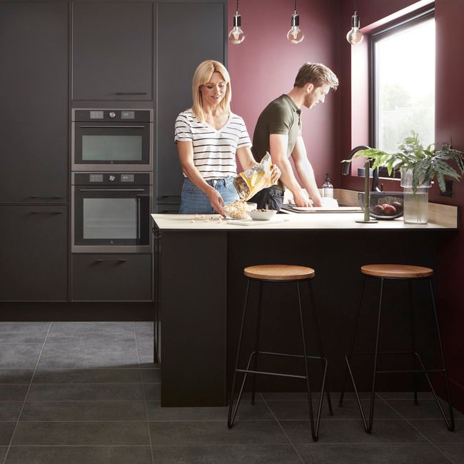 Front kuchenny do szafki wiszącej wysokiej GoodHome Pasilla 30 cm czarny