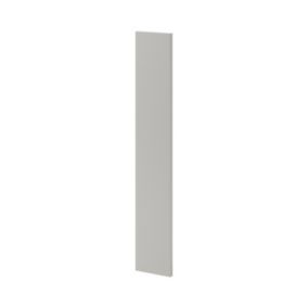 Front kuchenny do szafki wiszącej wysokiej GoodHome Stevia 15 cm szary mat