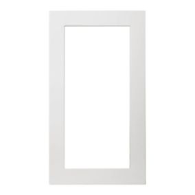 Front kuchenny do szafki wiszącej z przeszkleniem GoodHome Alisma 49,7 x 89,5 cm biały połysk