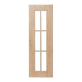 Front kuchenny do szafki wiszącej z przeszkleniem GoodHome Alpinia 29,7 x 89,5 cm dąb