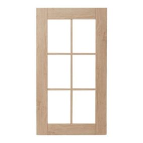 Front kuchenny do szafki wiszącej z przeszkleniem GoodHome Alpinia 49,7 x 89,5 cm dąb