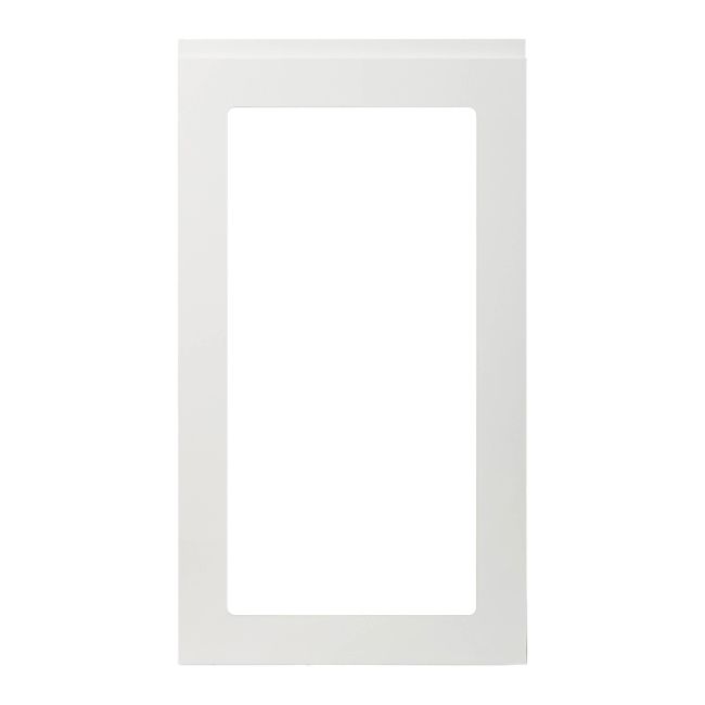 Front kuchenny do szafki wiszącej z przeszkleniem GoodHome Garcinia 49,7 x 89,5 cm biały połysk