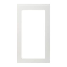 Front kuchenny do szafki wiszącej z przeszkleniem GoodHome Garcinia 49,7 x 89,5 cm biały połysk