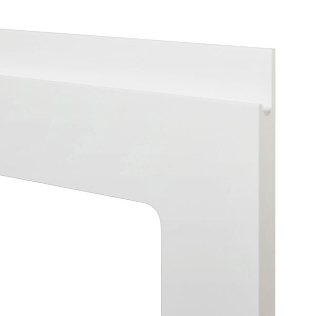 Front kuchenny do szafki wiszącej z przeszkleniem GoodHome Garcinia 49,7 x 89,5 cm biały połysk