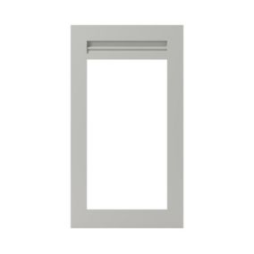 Front kuchenny do szafki wiszącej z przeszkleniem GoodHome Garcinia 49,7 x 89,5 cm szary kamienny