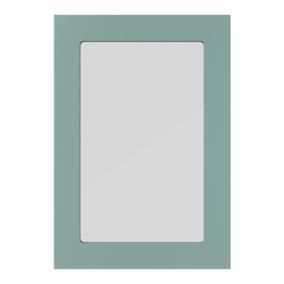Front kuchenny do szafki wiszącej z przeszkleniem GoodHome Stevia 50 cm zielony mat