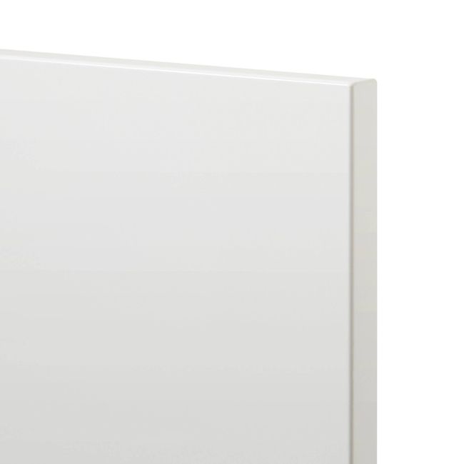 Front kuchenny do szafki wysokiej z AGD GoodHome Alisma 60 x 63,3 cm biały połysk