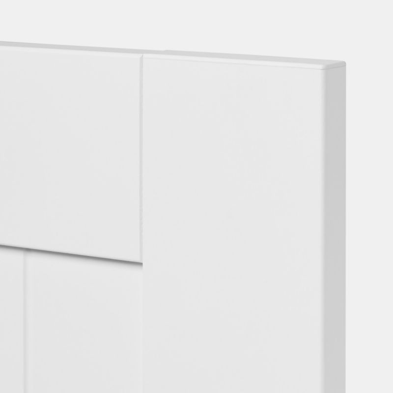 Front kuchenny do szafki wysokiej z AGD GoodHome Alpinia 60 x 80,6 cm biały mat