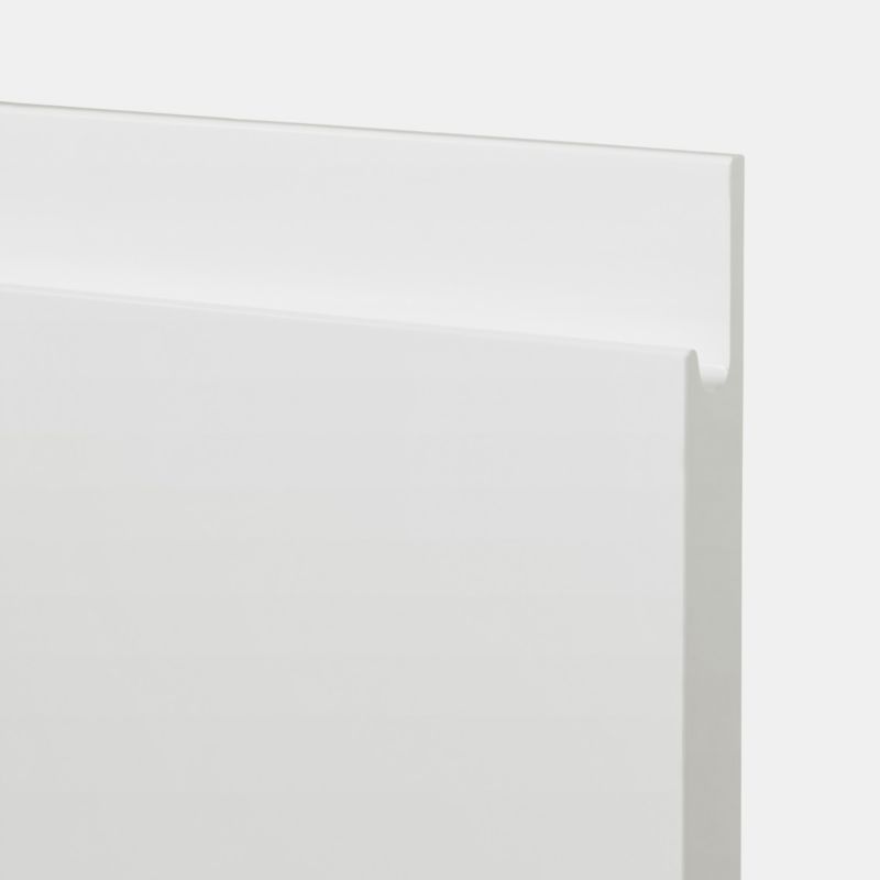 Front kuchenny do szafki wysokiej z AGD GoodHome Garcinia 60 x 80,6 cm biały połysk