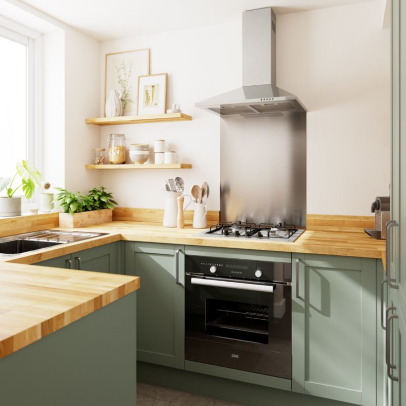 Front kuchenny do szafki z 2 szufladami GoodHome Ashmead 40 cm zielony