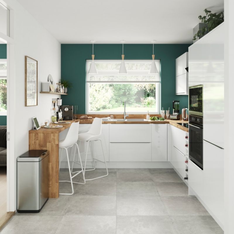 Front kuchenny do szafki z 3 szufladami GoodHome Alisma 60 cm biały połysk