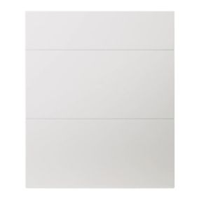 Front kuchenny do szafki z 3 szufladami GoodHome Alisma 60 cm biały połysk