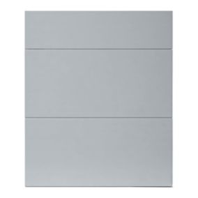 Front kuchenny do szafki z 3 szufladami GoodHome Alisma 60 cm szary połysk
