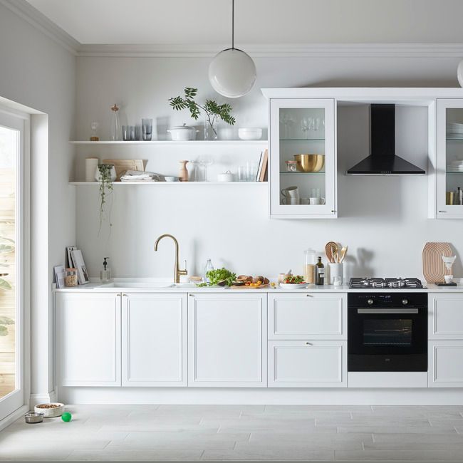 Front kuchenny do szafki z 3 szufladami GoodHome Artemisia 60 cm classic biały