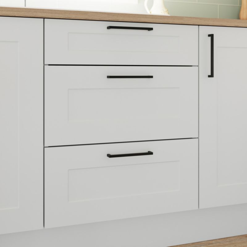 Front kuchenny do szafki z 3 szufladami GoodHome Artemisia 60 cm classic biały