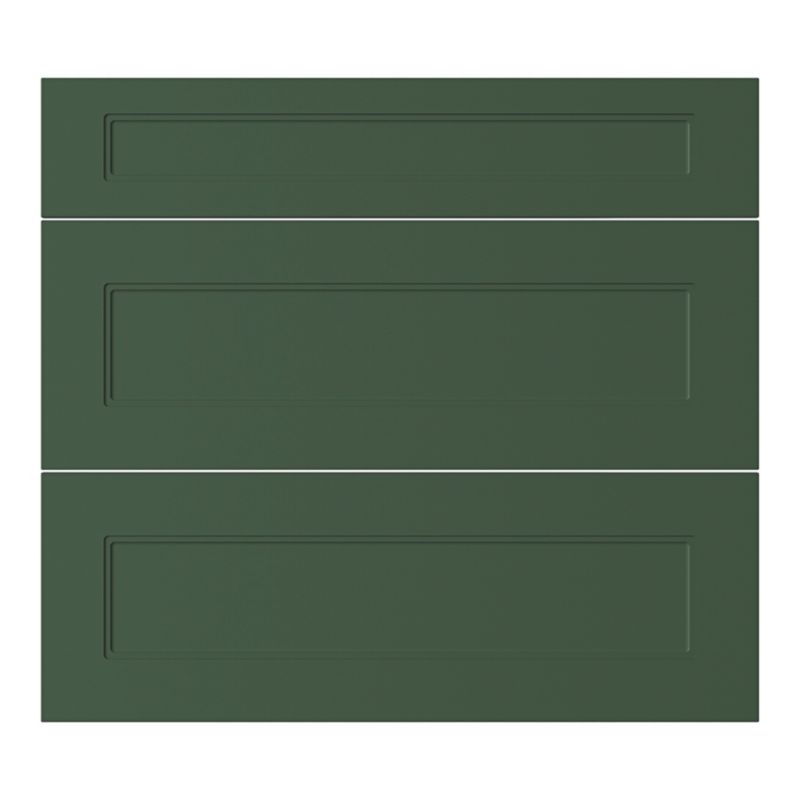 Front kuchenny do szafki z 3 szufladami GoodHome Artemisia 80 cm classic zielony