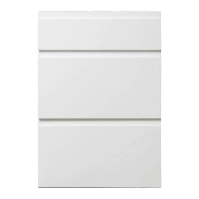 Front kuchenny do szafki z 3 szufladami GoodHome Garcinia 50 cm biały połysk