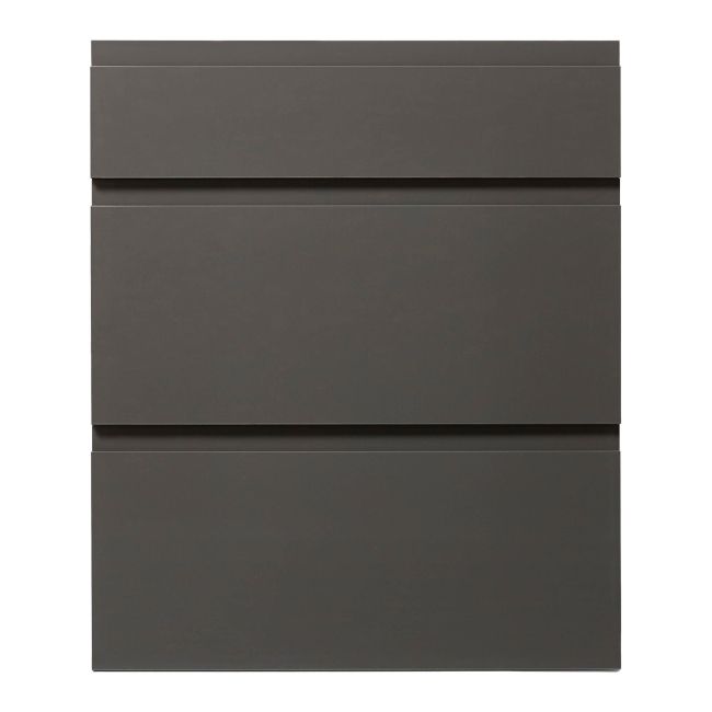 Front kuchenny do szafki z 3 szufladami GoodHome Garcinia 60 cm antracyt