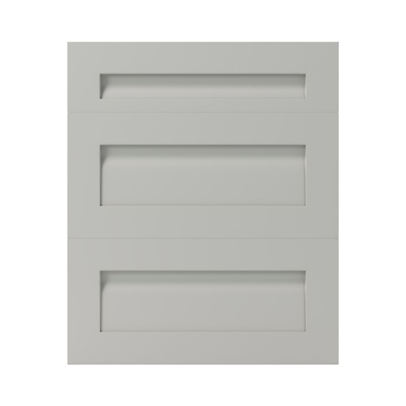 Front kuchenny do szafki z 3 szufladami GoodHome Garcinia 60 cm szary kamienny
