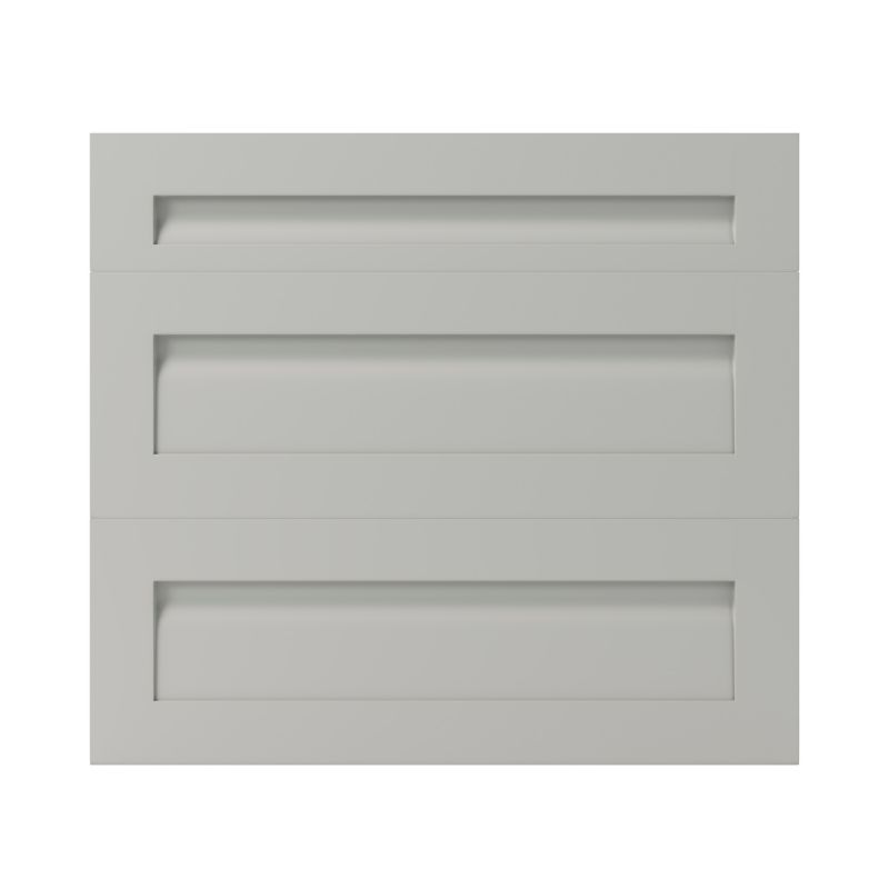 Front kuchenny do szafki z 3 szufladami GoodHome Garcinia 80 cm szary kamienny