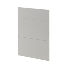Front kuchenny do szafki z 3 szufladami GoodHome Stevia 50 cm szary mat