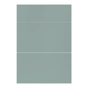 Front kuchenny do szafki z 3 szufladami GoodHome Stevia 50 cm zielony mat