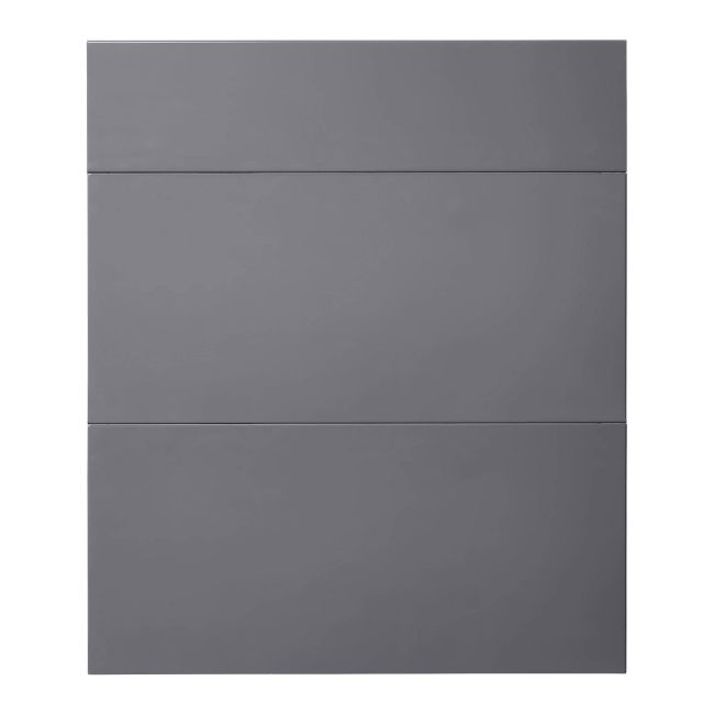 Front kuchenny do szafki z 3 szufladami GoodHome Stevia 60 cm antracyt połysk