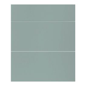Front kuchenny do szafki z 3 szufladami GoodHome Stevia 60 cm zielony mat