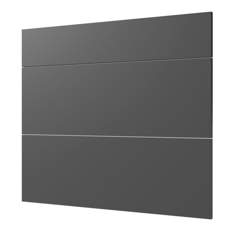 Front kuchenny do szafki z 3 szufladami GoodHome Stevia 80 cm antracyt mat