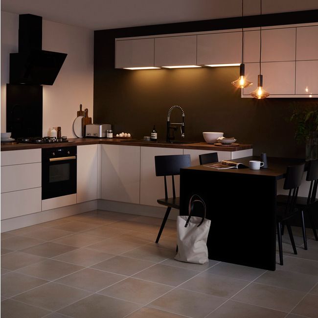 Front kuchenny do szafki z 3 szufladami GoodHome Stevia 80 cm kremowy połysk