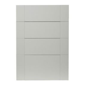 Front kuchenny do szafki z 4 szufladami GoodHome Alpinia 50 cm szare drewno