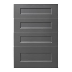 Front kuchenny do szafki z 4 szufladami GoodHome Artemisia 50 cm grafit mat
