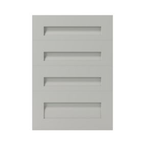 Front kuchenny do szafki z 4 szufladami GoodHome Garcinia 50 cm szary kamienny