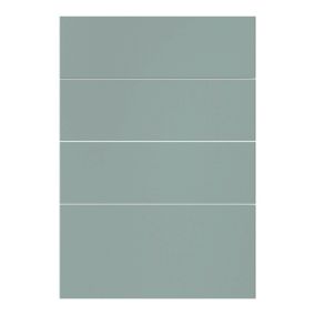 Front kuchenny do szafki z 4 szufladami GoodHome Stevia 50 cm zielony mat
