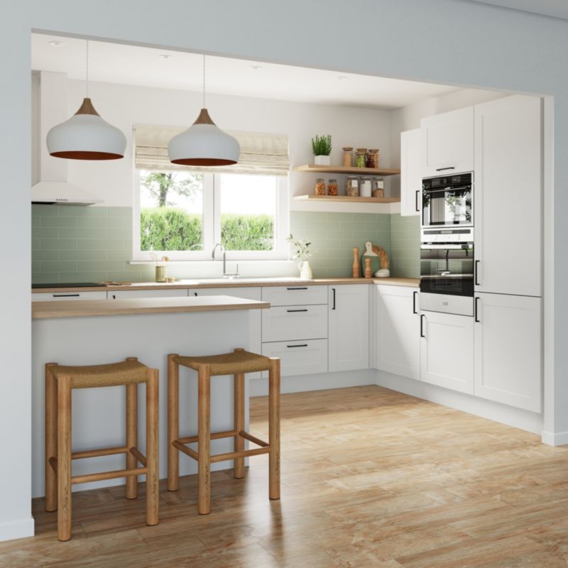 Front kuchenny do szafki z AGD GoodHome Artemisia 60 x 68,7 cm classic shaker biały