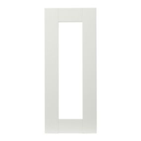 Front kuchenny do szafki z przeszkleniem GoodHome Alpinia 29,7 x 71,5 cm ivory mat