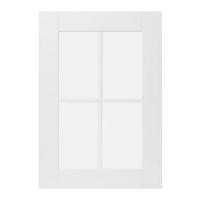 Front kuchenny do szafki z przeszkleniem GoodHome Alpinia 49,7 x 71,5 cm biały mat