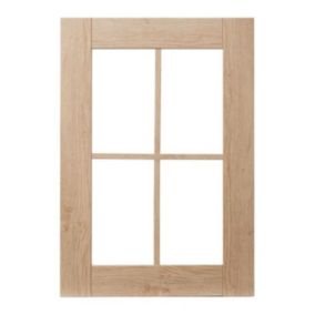 Front kuchenny do szafki z przeszkleniem GoodHome Alpinia 49,7 x 71,5 cm dąb