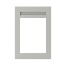 Front kuchenny do szafki z przeszkleniem GoodHome Garcinia 49,7 x 71,5 cm szary kamienny